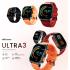 HiFuture ULTRA 3 Bluetooth Calling Smart Watch, 2.0-inch IPS Display, IP68 Waterproof, 24/7 True heart rate & Blood oxygen sensor (the fifth generation), Up to 7 days daily use, 100+ Sports Mode - Orange